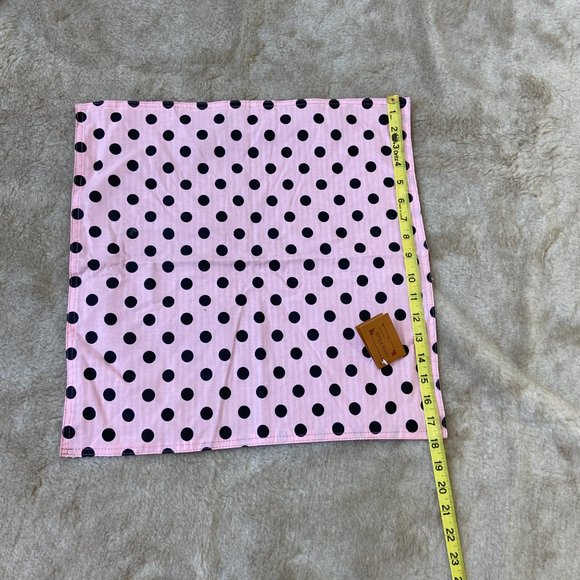 Polka Dot Stripe Square Placemats, 18x18, Pink/Black Reversible, 4 Piece - Picture 11 of 11